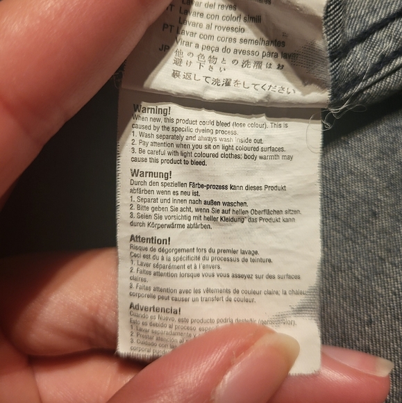 Dark blue jean jacket / Veste en jean bleu foncé - Picture 11 of 11